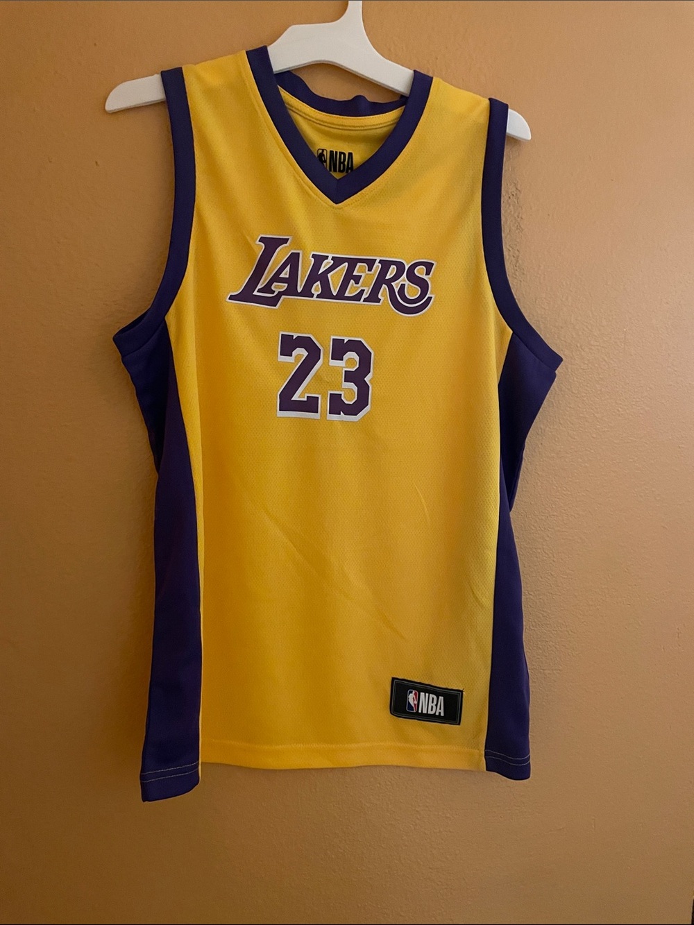 NBA Lakers Gold & Purple #23 Basketball Jersey